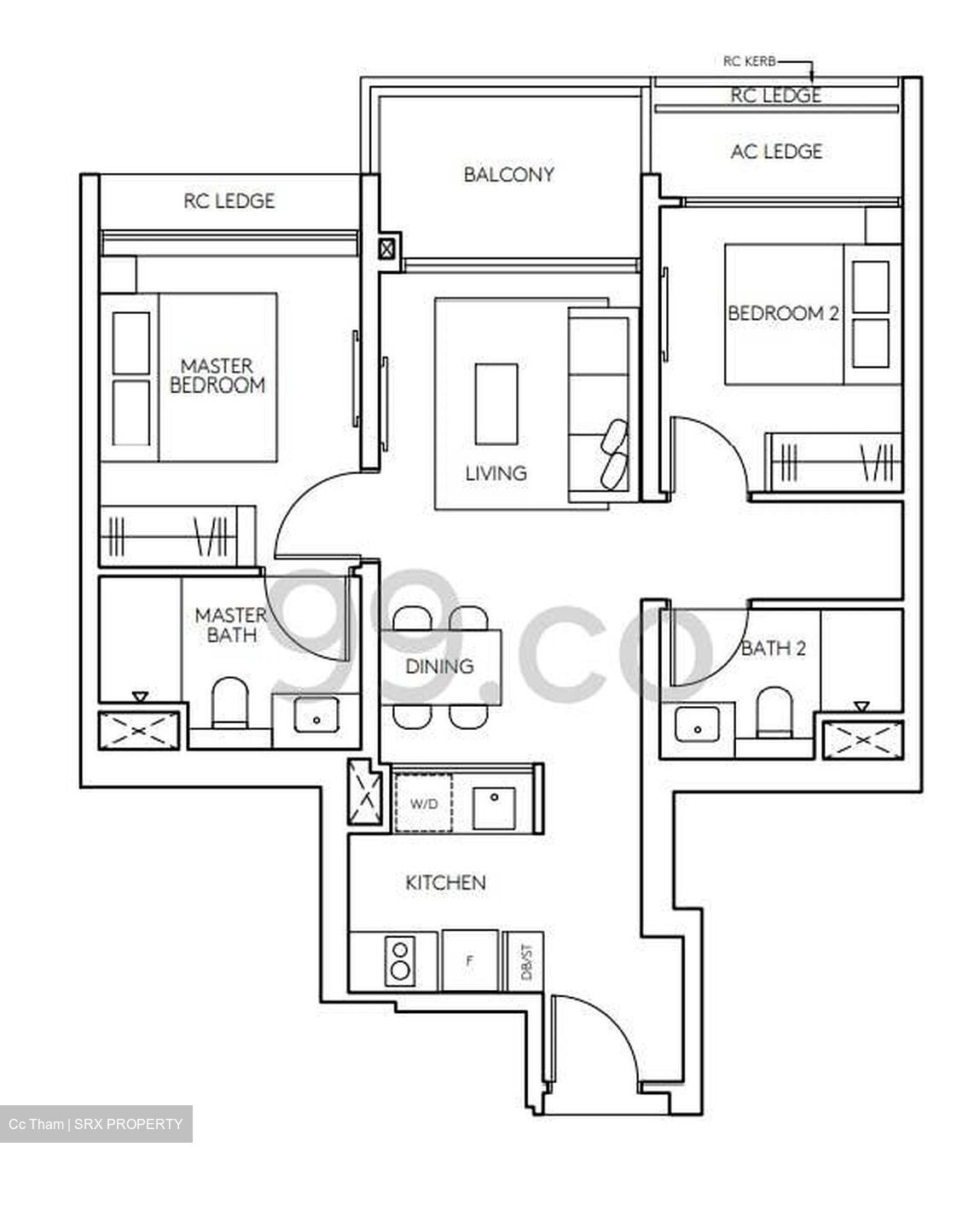 Amo Residence (D20), Apartment #522731041